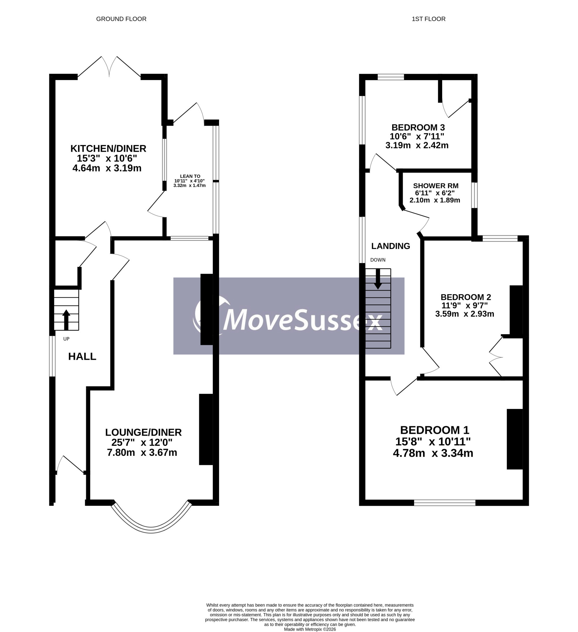 255, Eastbourne Road, Polegate floorplan