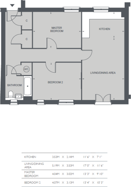 2 Bedrooms Flat for sale in Hanbury Place, Hospital Approach, Broomfield, Chelmsford CM1