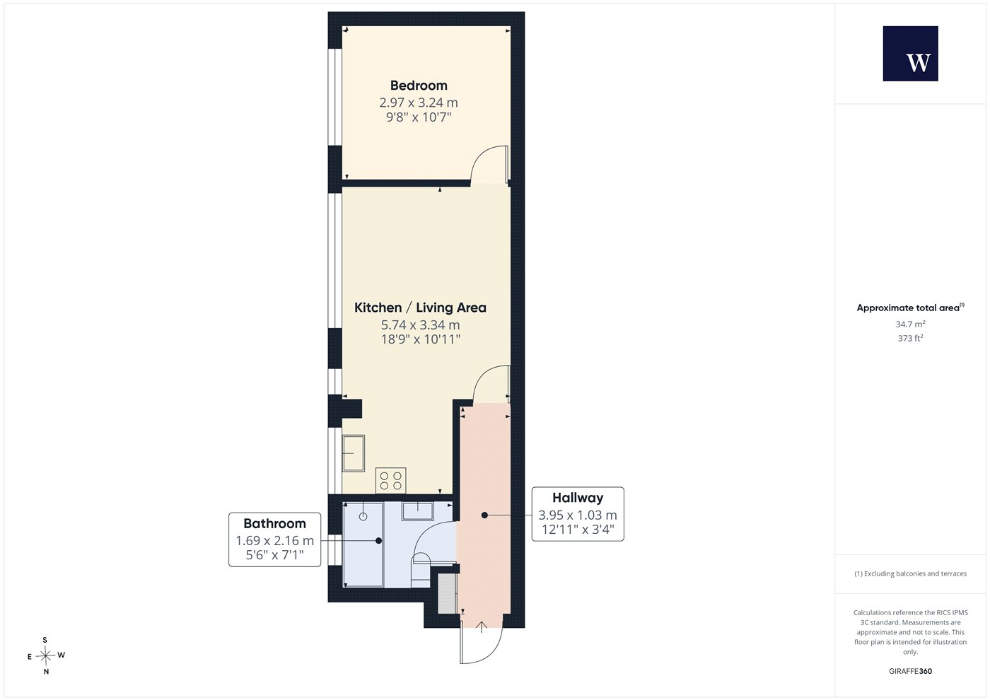 Flat 9, Pullman Court,, Streatham Hill, London floorplan