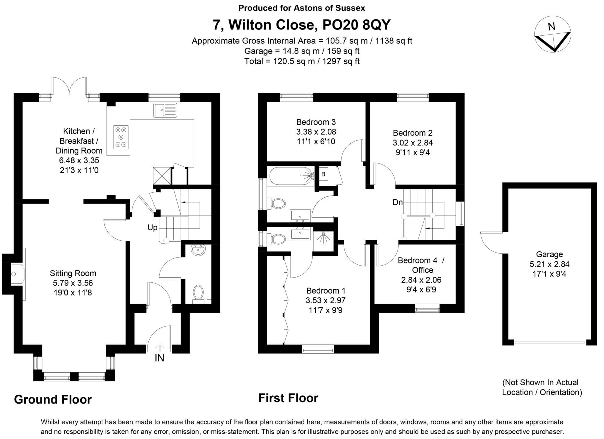 7, Wilton Close, Chichester floorplan