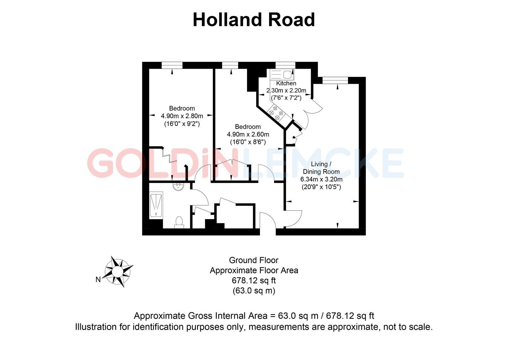 22, Amber Court, Holland Road, Hove floorplan
