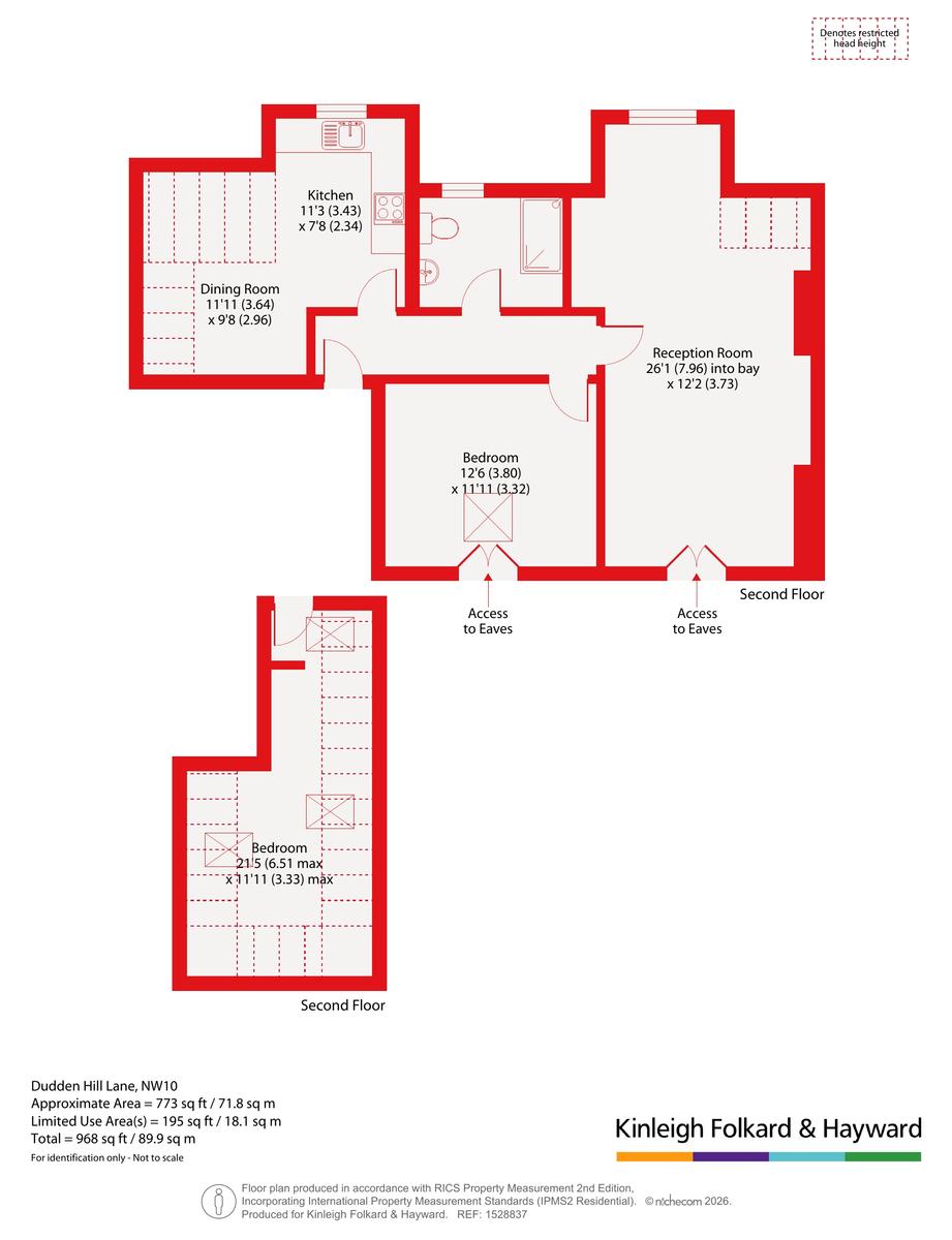 Flat 3, 72-74, Dudden Hill Lane, London floorplan