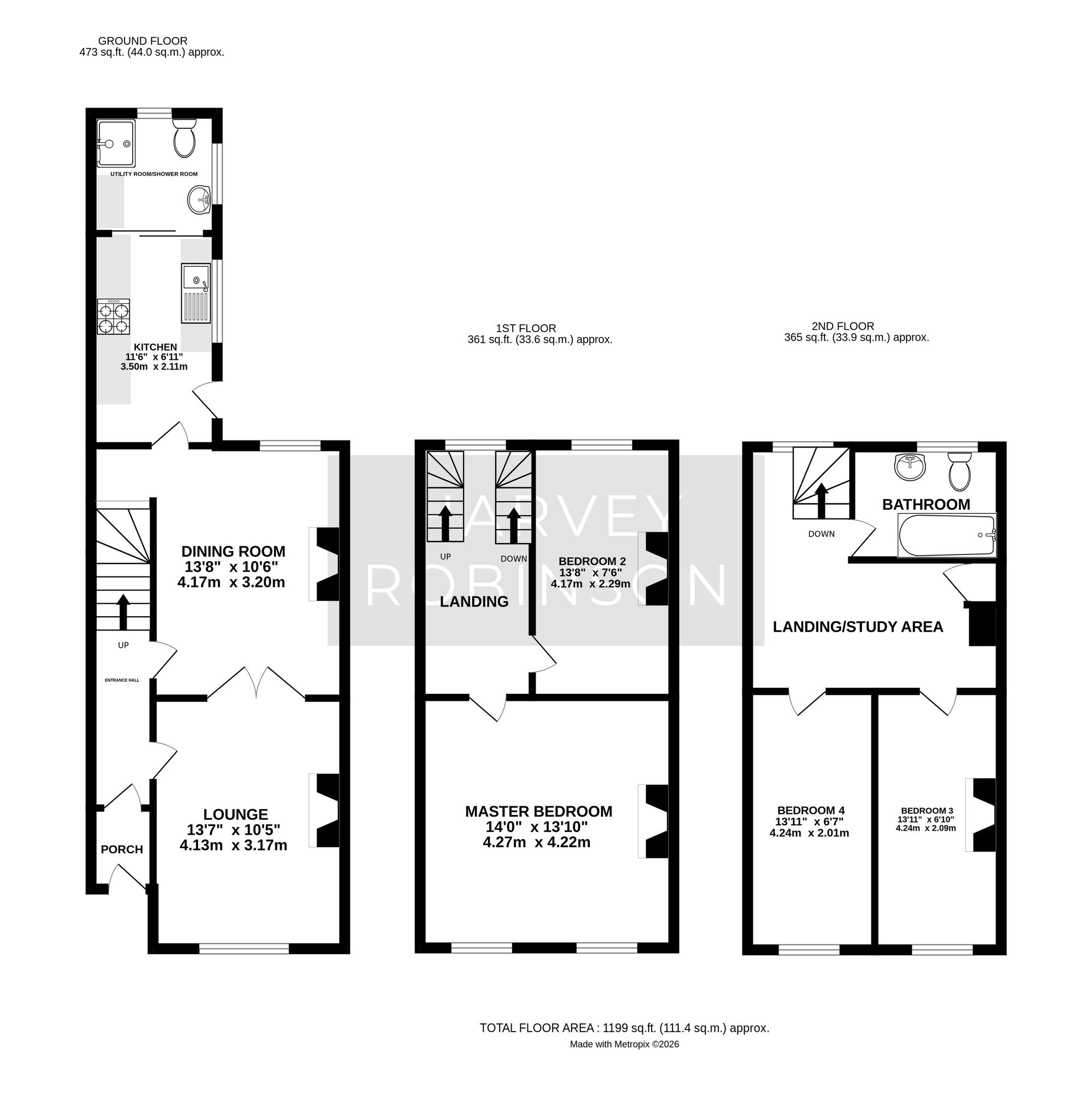 3 South Side St. Peters Road, Huntingdon floorplan
