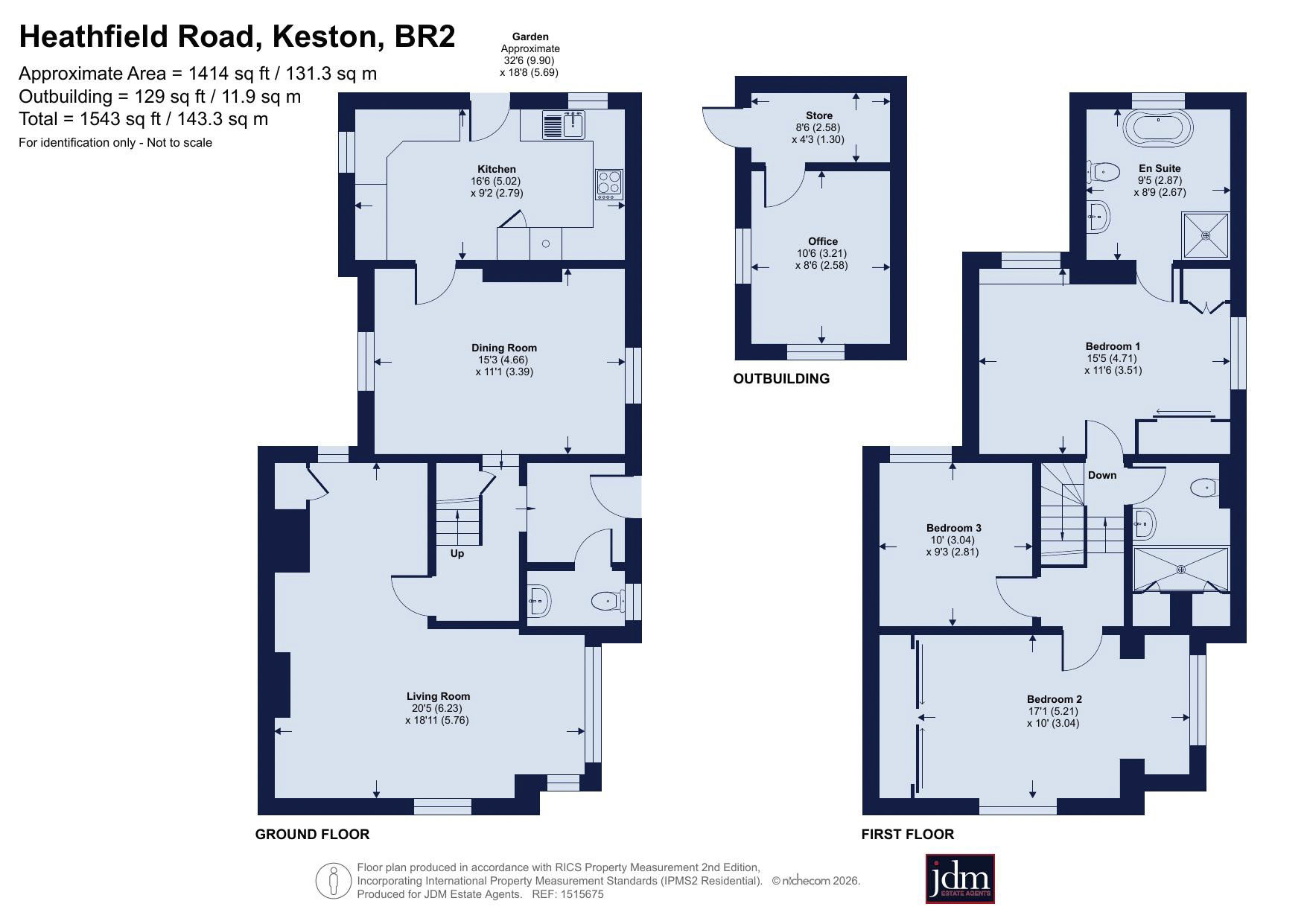 Briar Cottage, 54, Heathfield Road, Keston floorplan