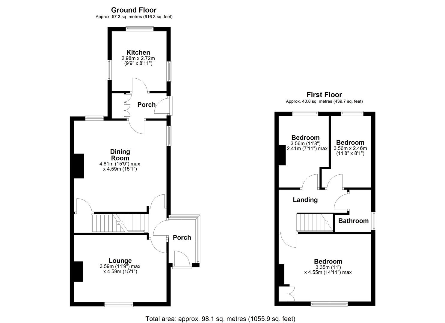 329, Whitehall Road, Bradford floorplan