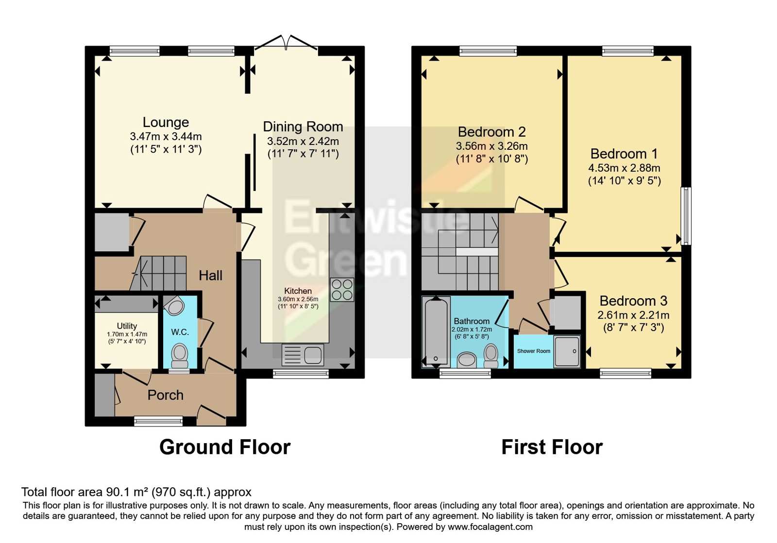 93, Alder Close, Lancashire floorplan