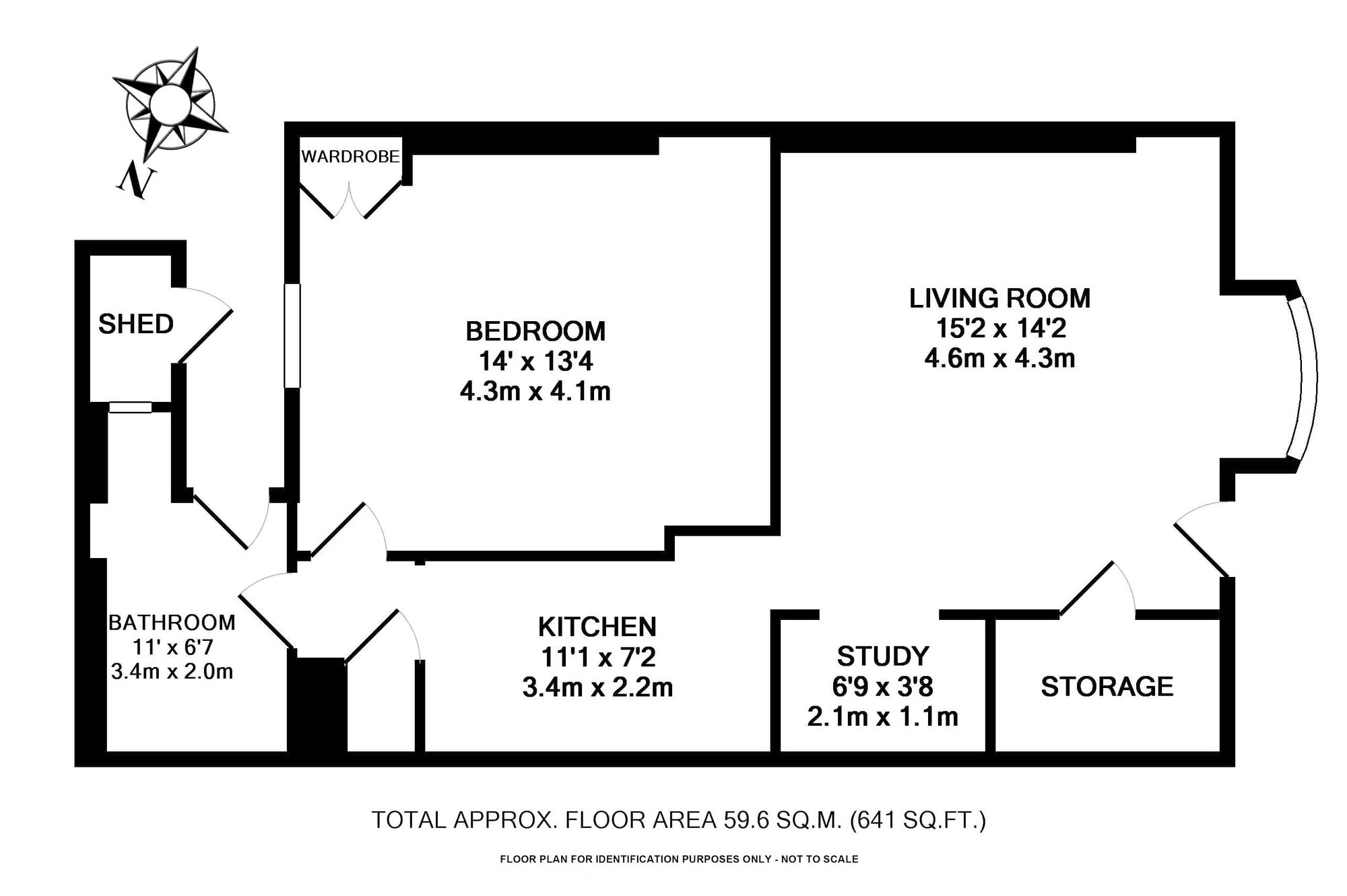Flat A, 3 West Park, Harrogate floorplan