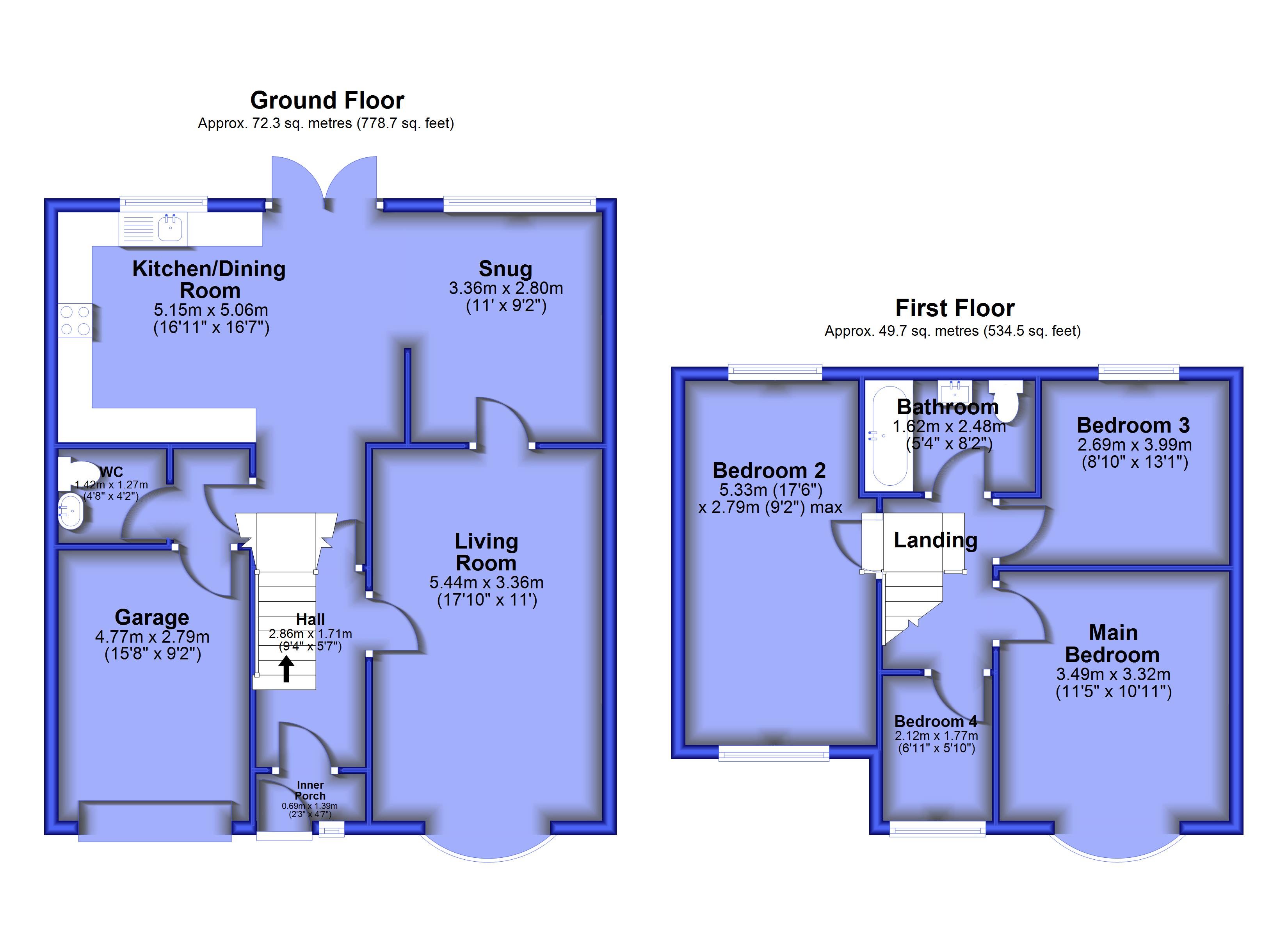 28, York Crescent, Lancashire floorplan
