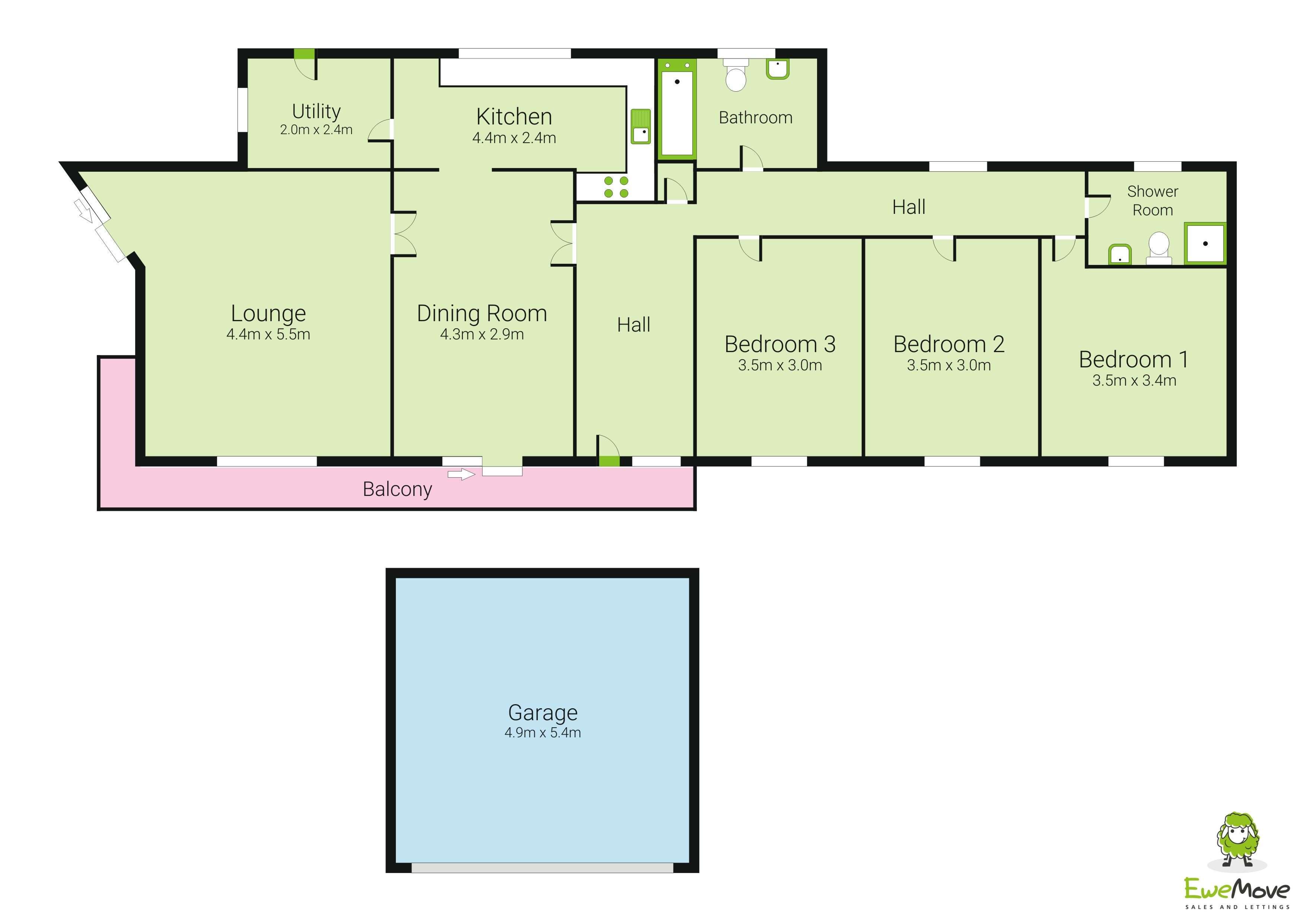Highfield, Mount, Todmorden floorplan