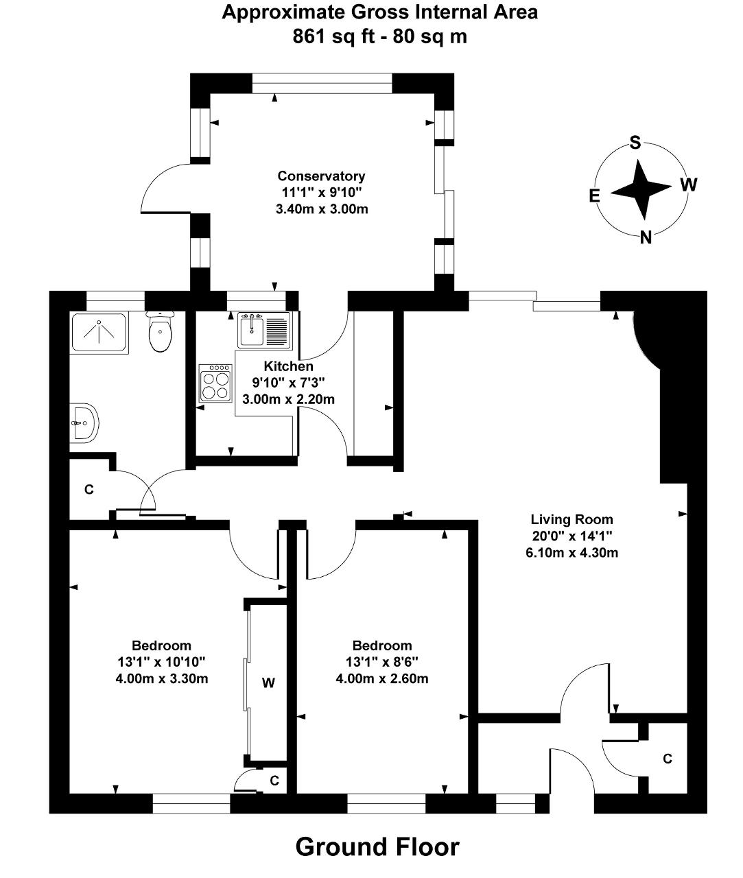 30, Newland Road, Upper Beeding floorplan