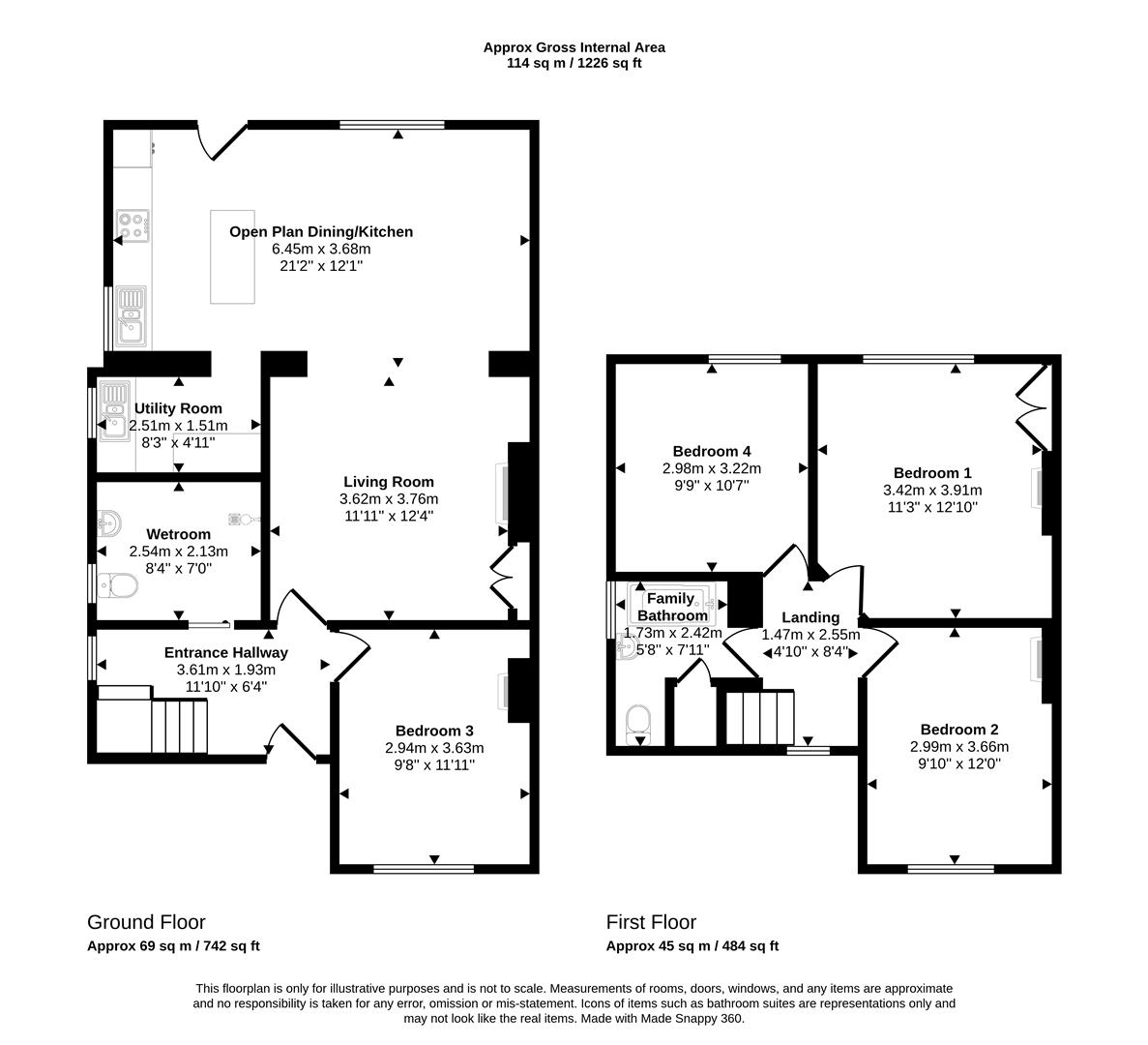 3, Manor Crescent, Tenby floorplan