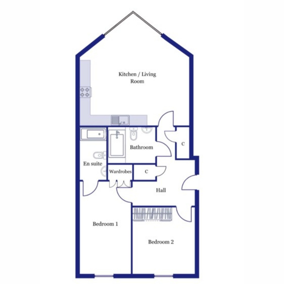 Flat Apartment 119, Headlands, Hayes Road, Penarth floorplan
