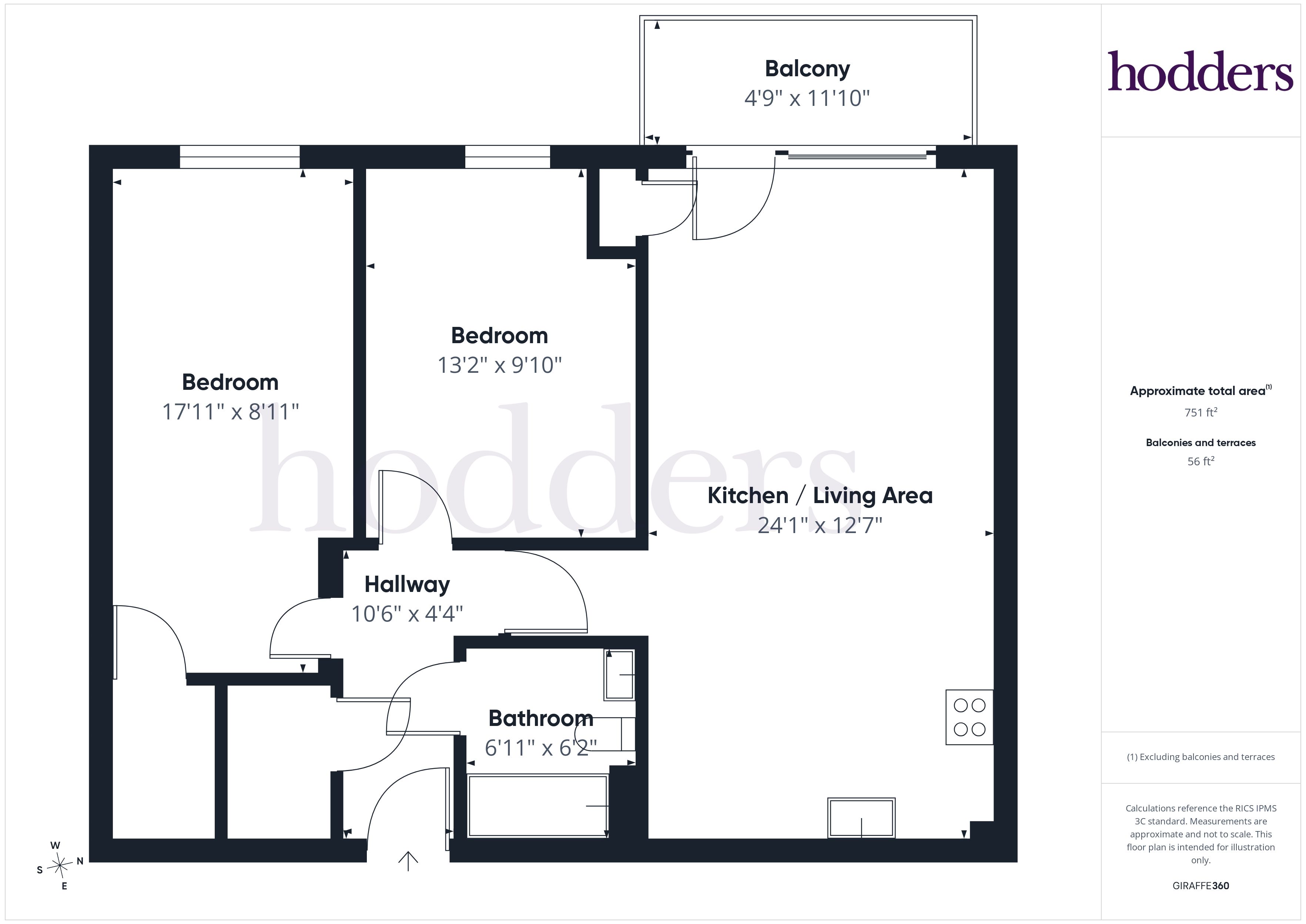 Flat 14, Brazier House,, Highwayman Grove, Chertsey floorplan