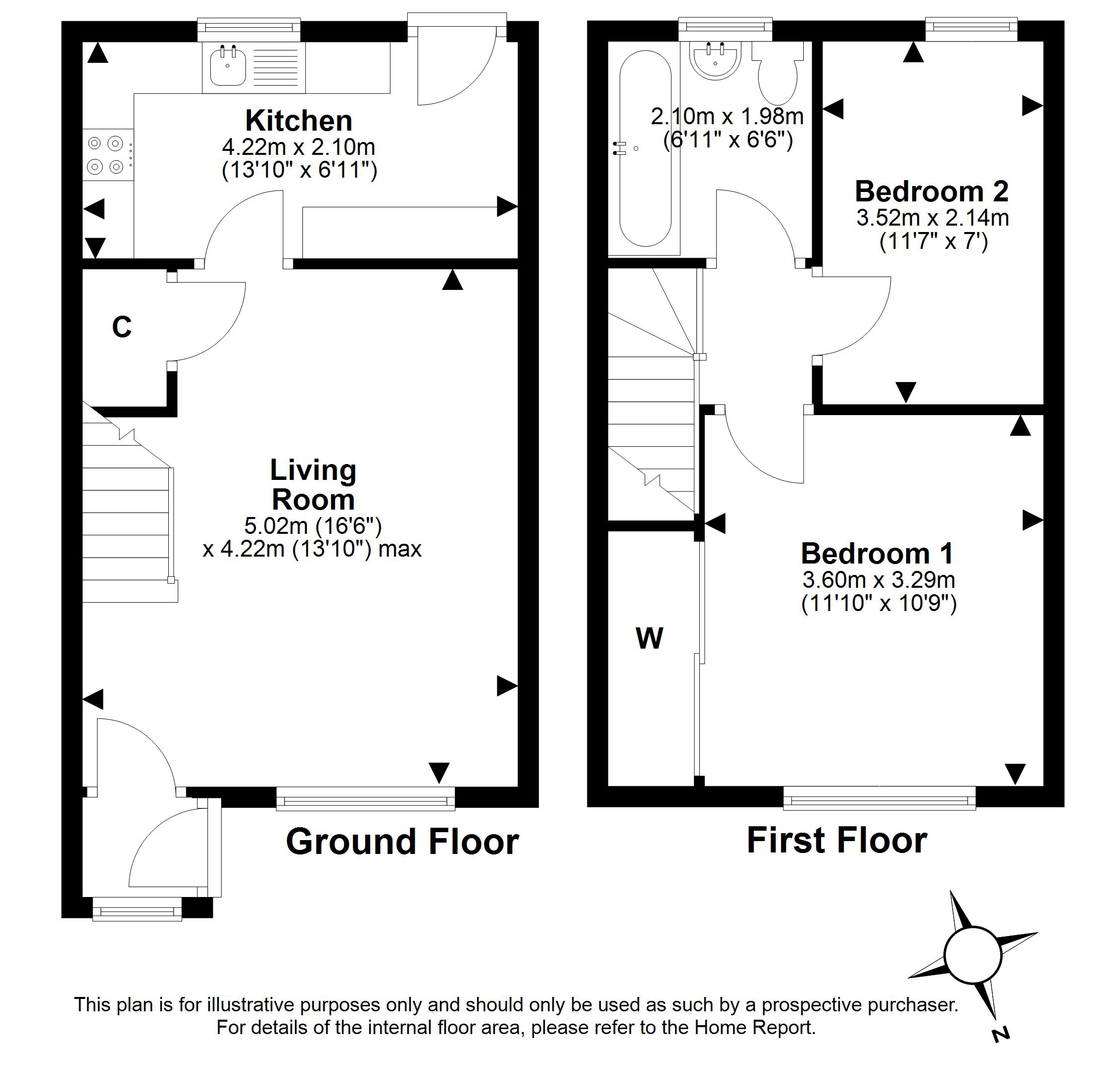 32, Links Walk, Port Seton floorplan