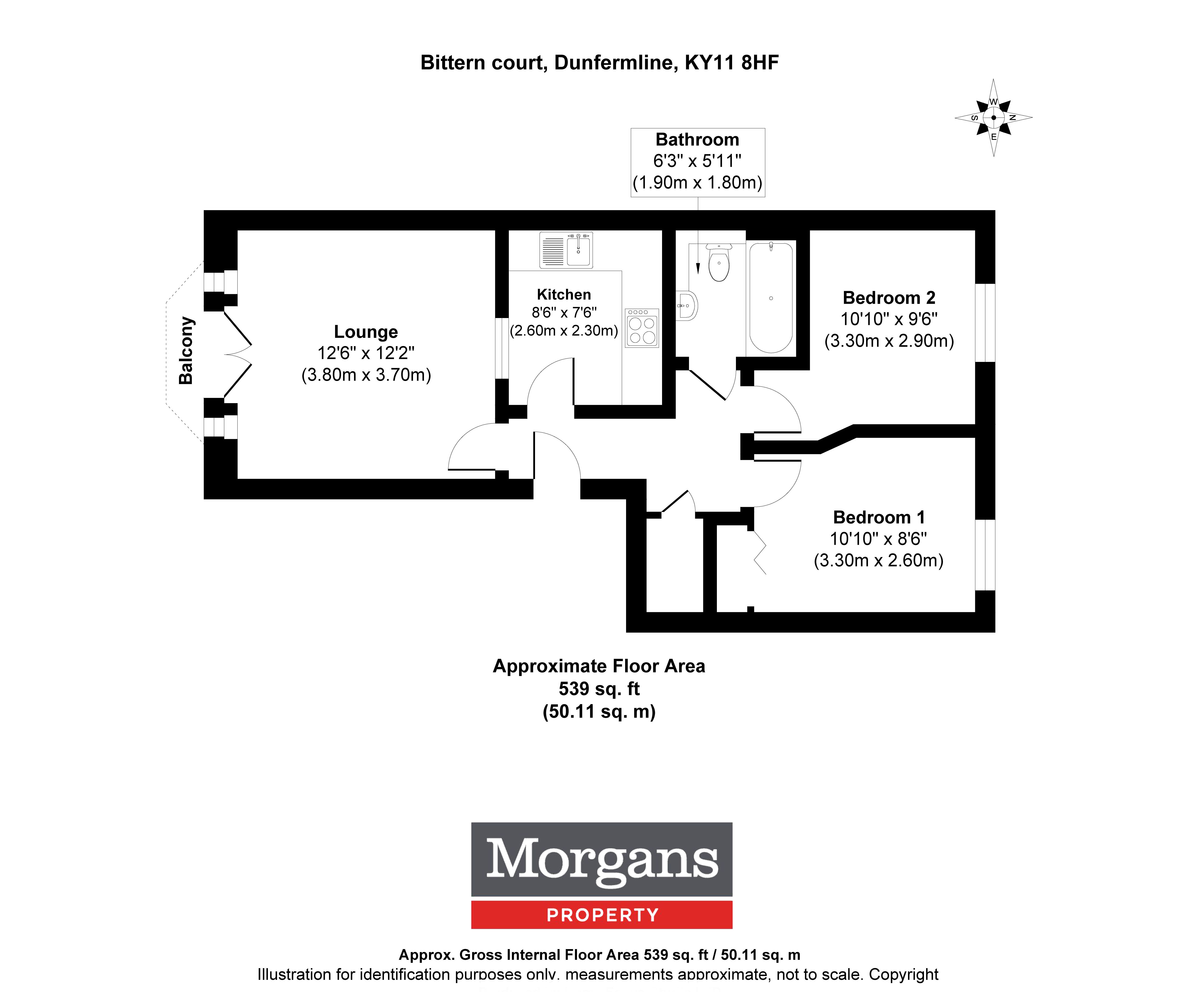 52, Bittern Court, Dunfermline floorplan