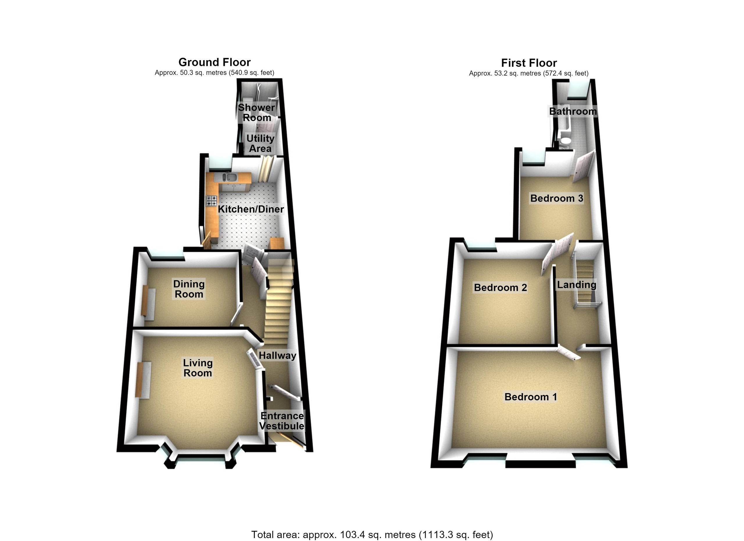 12 Awelfryn Terrace, Merthyr Tydfil floorplan