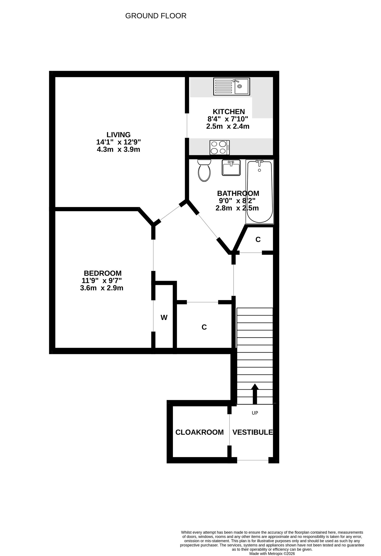 135, King Street, Inverness floorplan