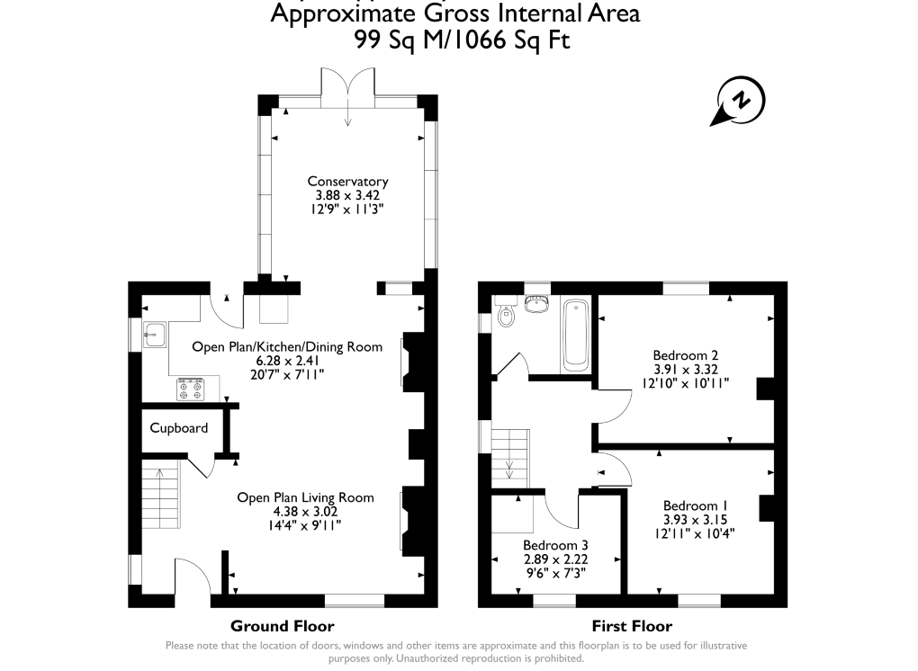 34, Arfryn, Brynamman floorplan