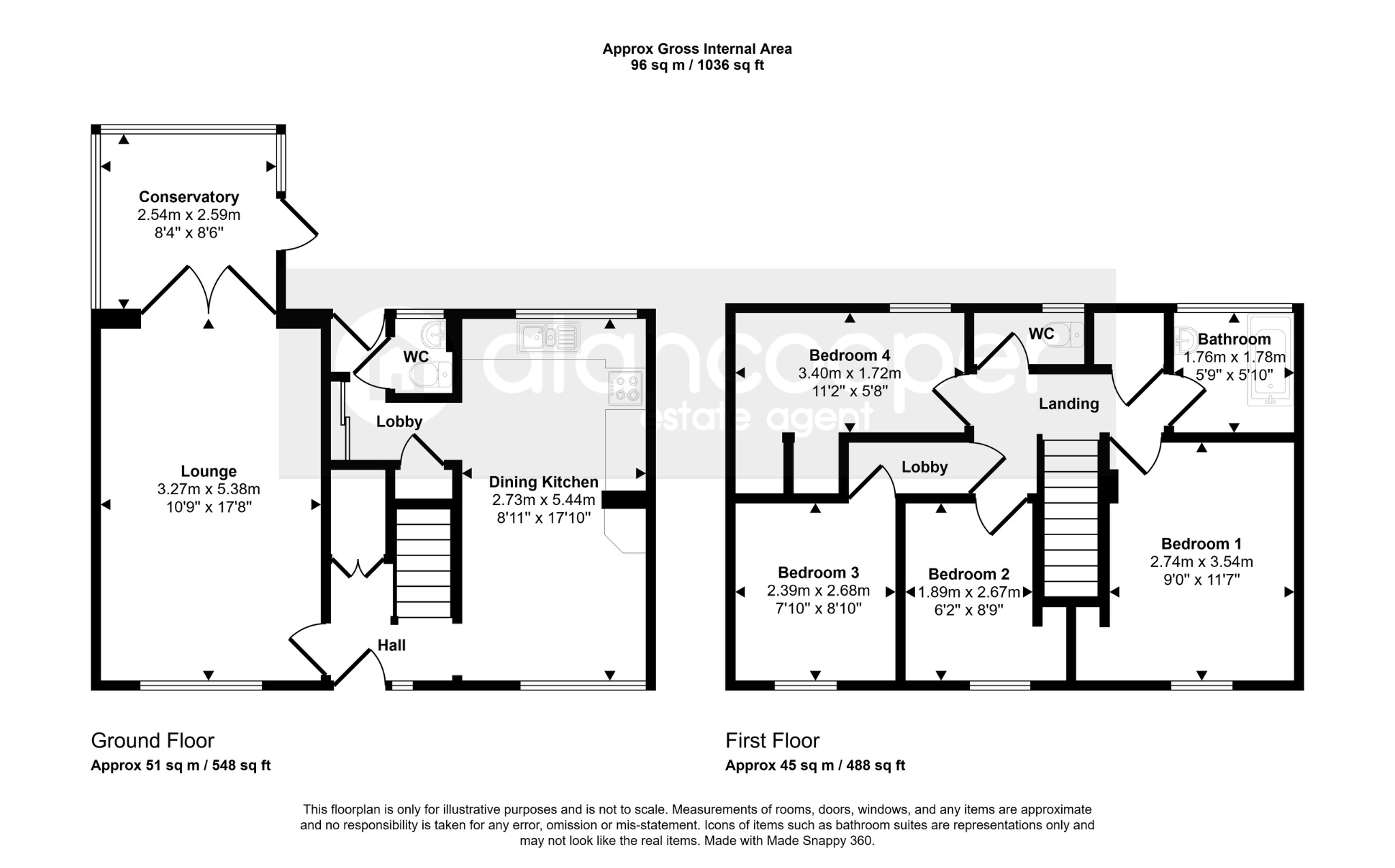 19 Faultlands Close, Nuneaton, Warwickshire floorplan