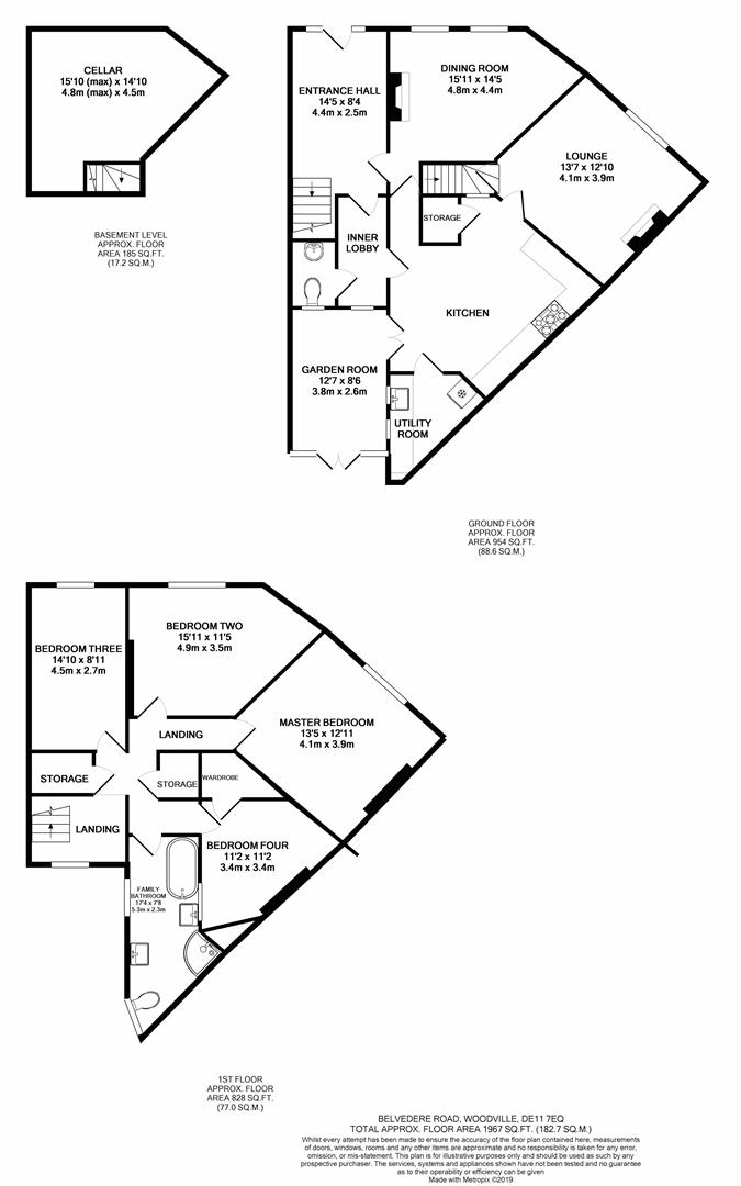 4 Bedrooms Terraced house for sale in Belvedere Road, Woodville, Swadlincote DE11