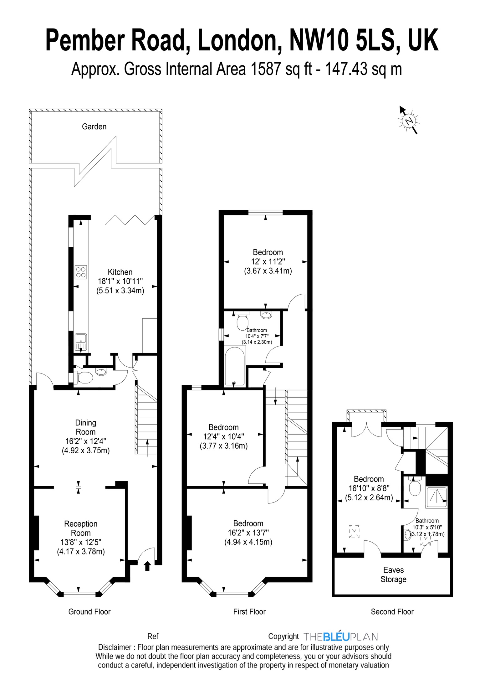 4 Bedrooms Terraced house for sale in Pember Road, London NW10