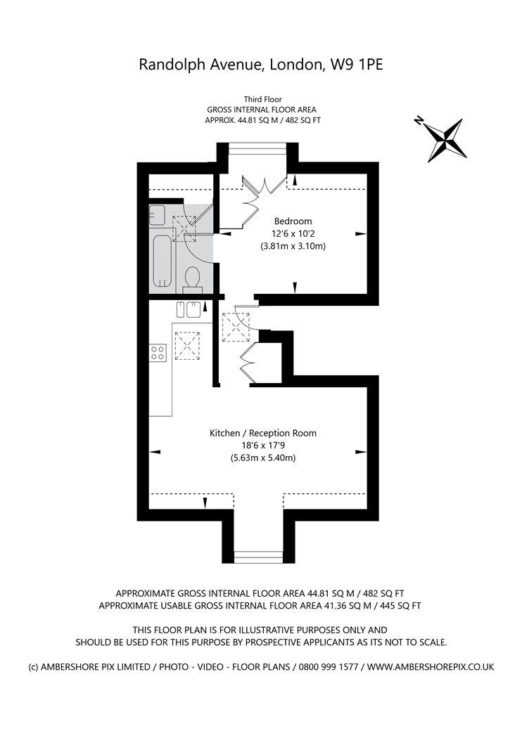 Flat 4, 194, Randolph Avenue, London floorplan