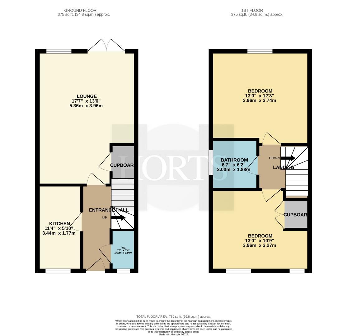 6, Grace Close, Rugby floorplan