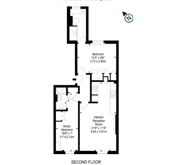 Flat 4 105, St Georges Square, London floorplan