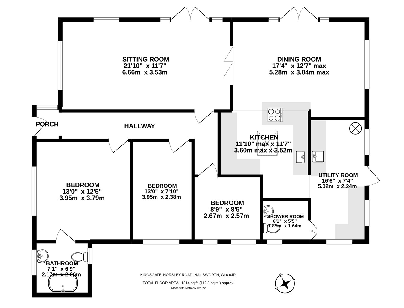 Horsley Road, Nailsworth, Stroud GL6, 3 bedroom detached bungalow for