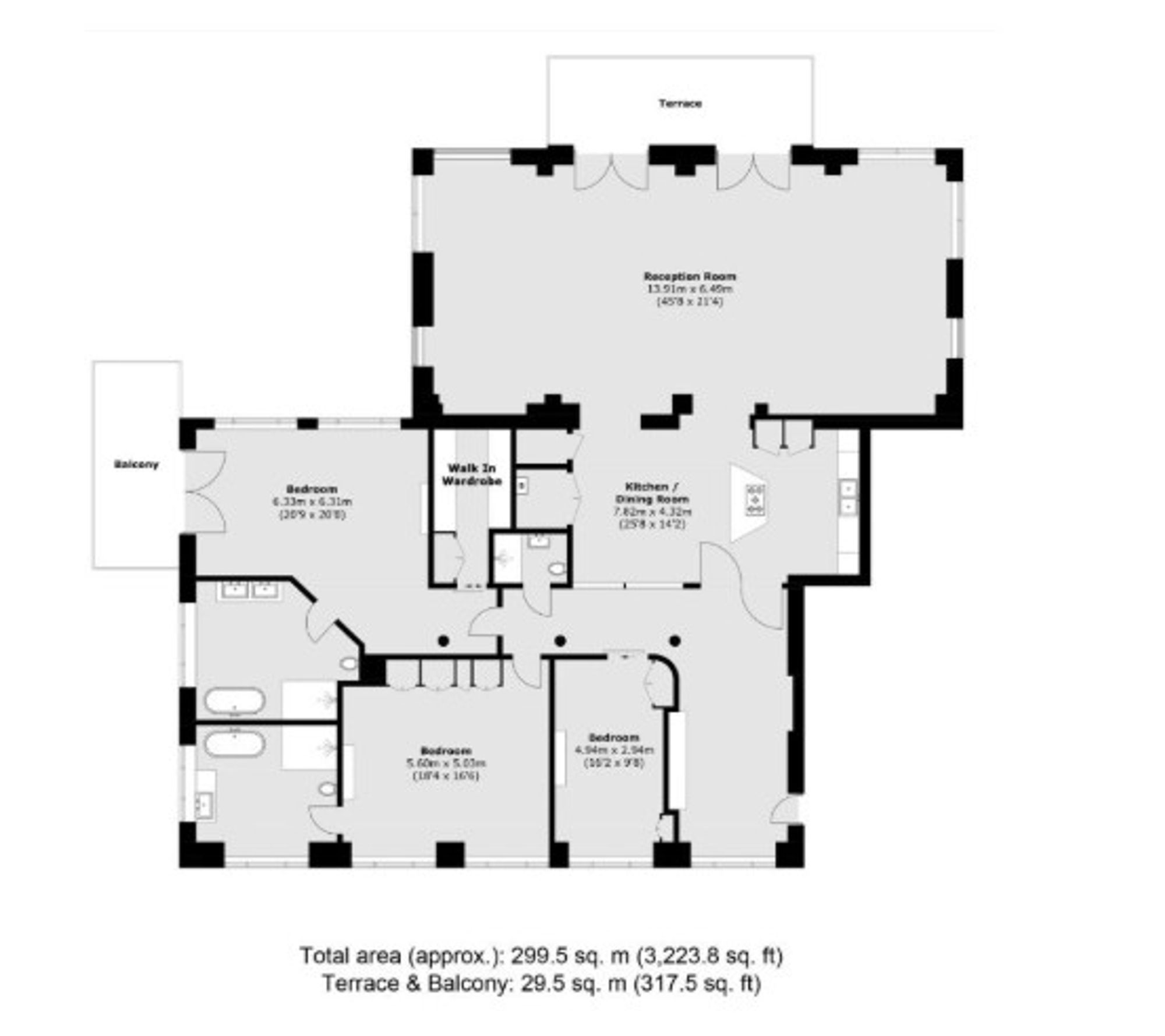 Flat 5, 10b Belmont Street, London floorplan