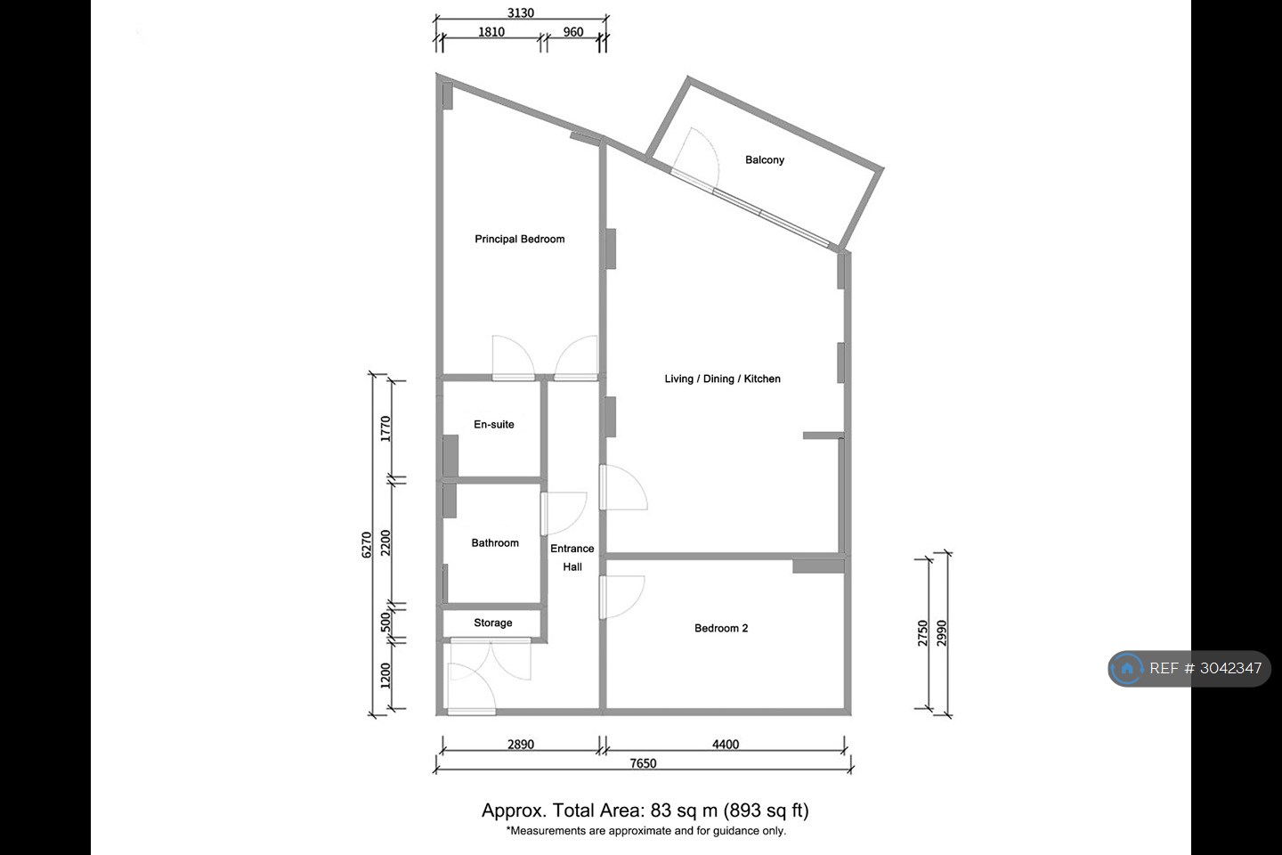 Flat  Pegasus Court  Heath Parade, Grahame Park Way, London floorplan
