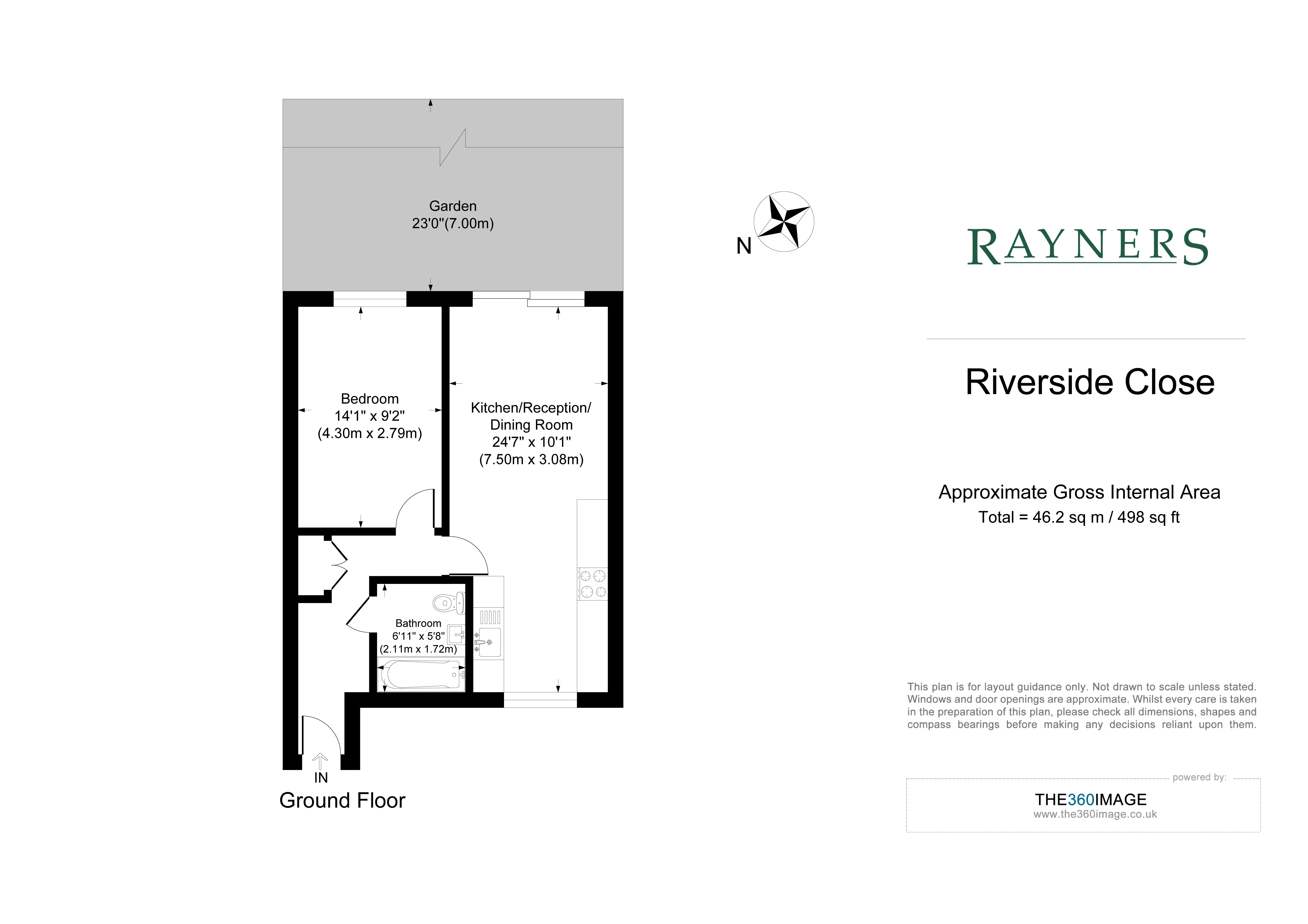 206 , Riverside Close, London, Hackney, Clapton floorplan