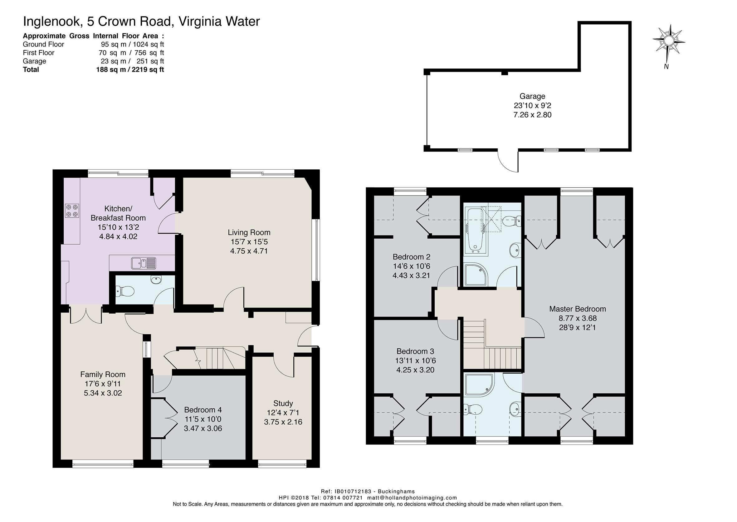4 Bedrooms Semi-detached house for sale in Crown Road, Virginia Water GU25