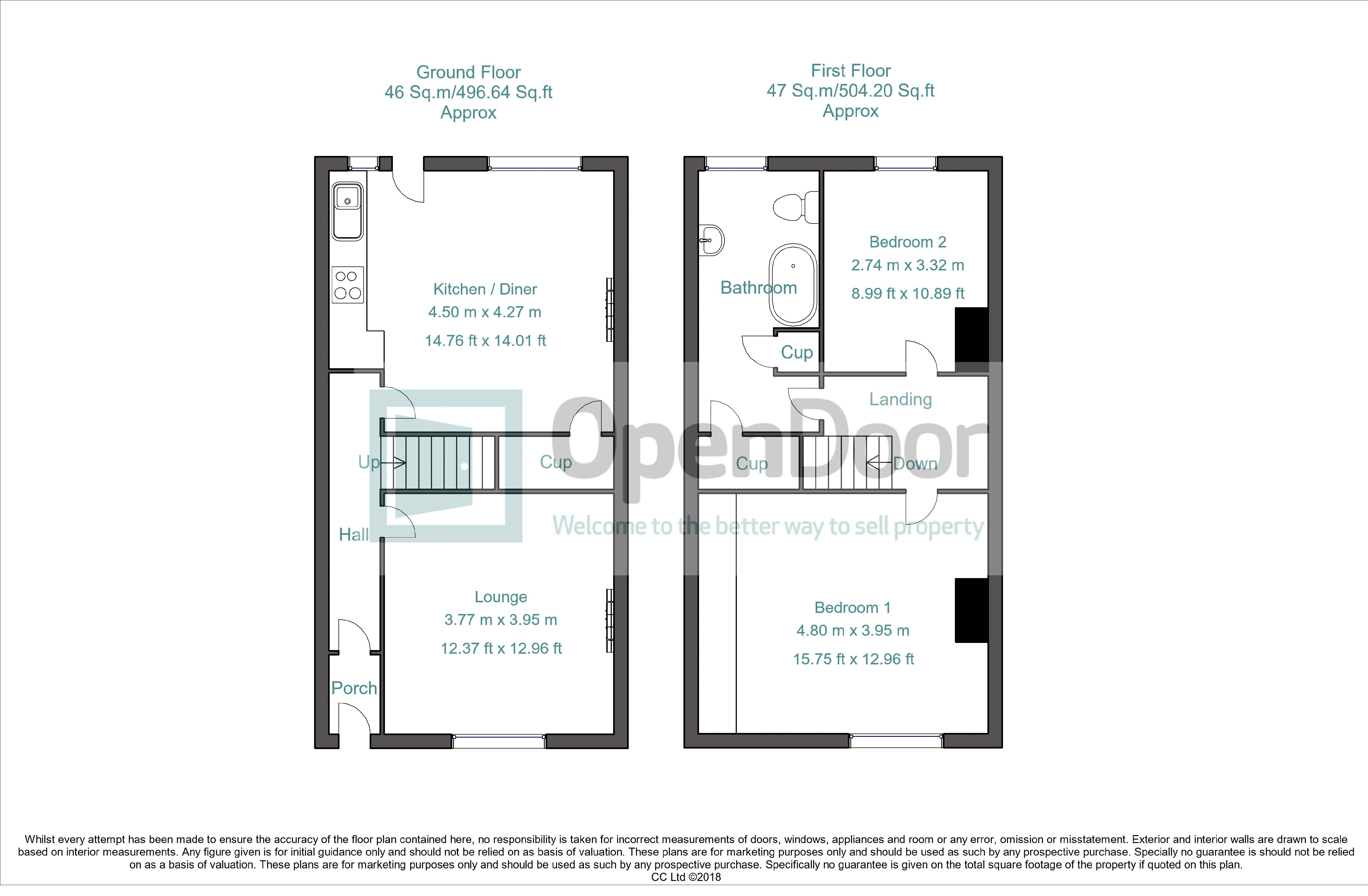 2 Bedrooms Terraced house for sale in Pontefract Road, Featherstone, Pontefract WF7