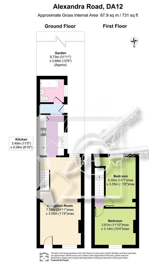 62, Alexandra Road, Gravesend floorplan