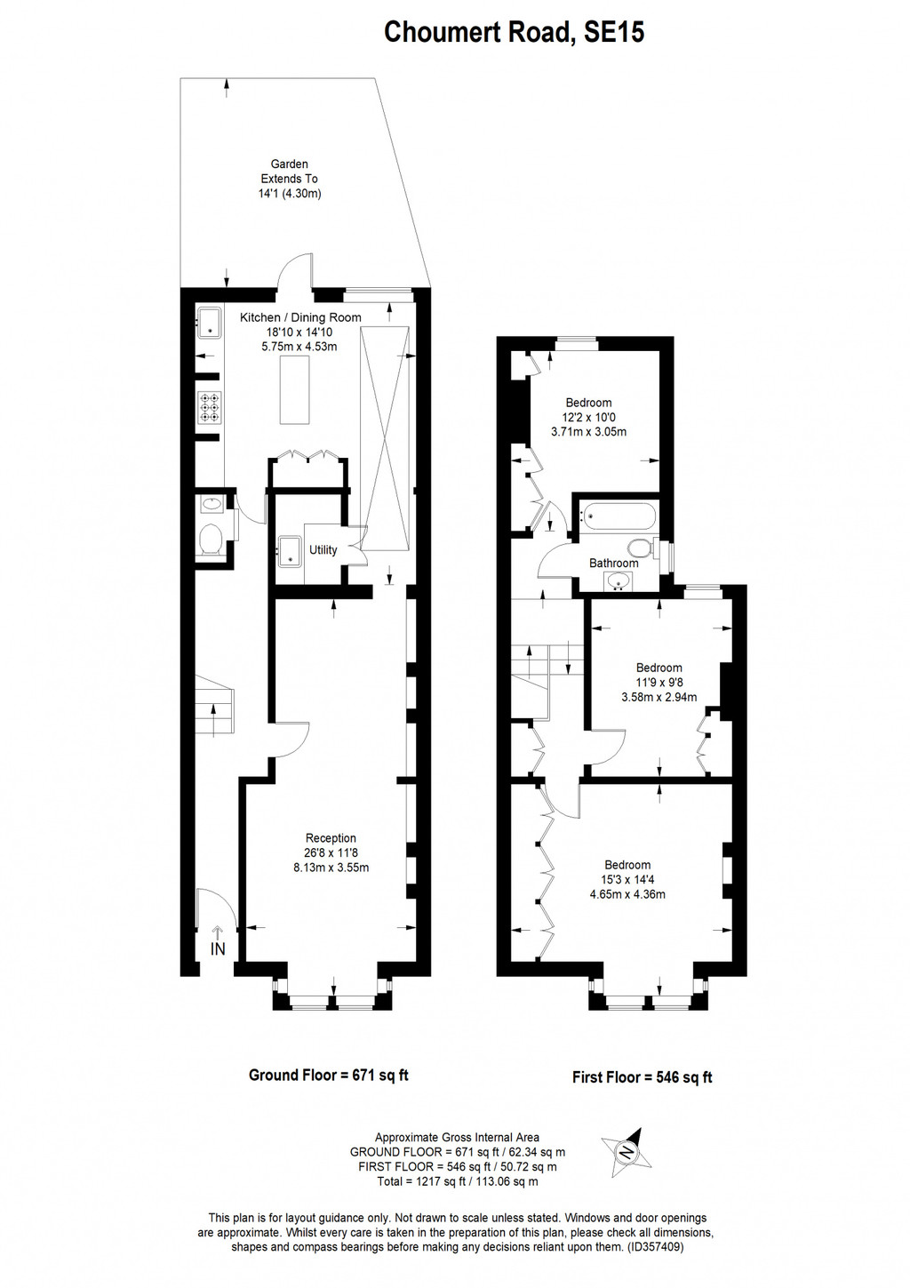 166, Choumert Road , Peckham Rye floorplan