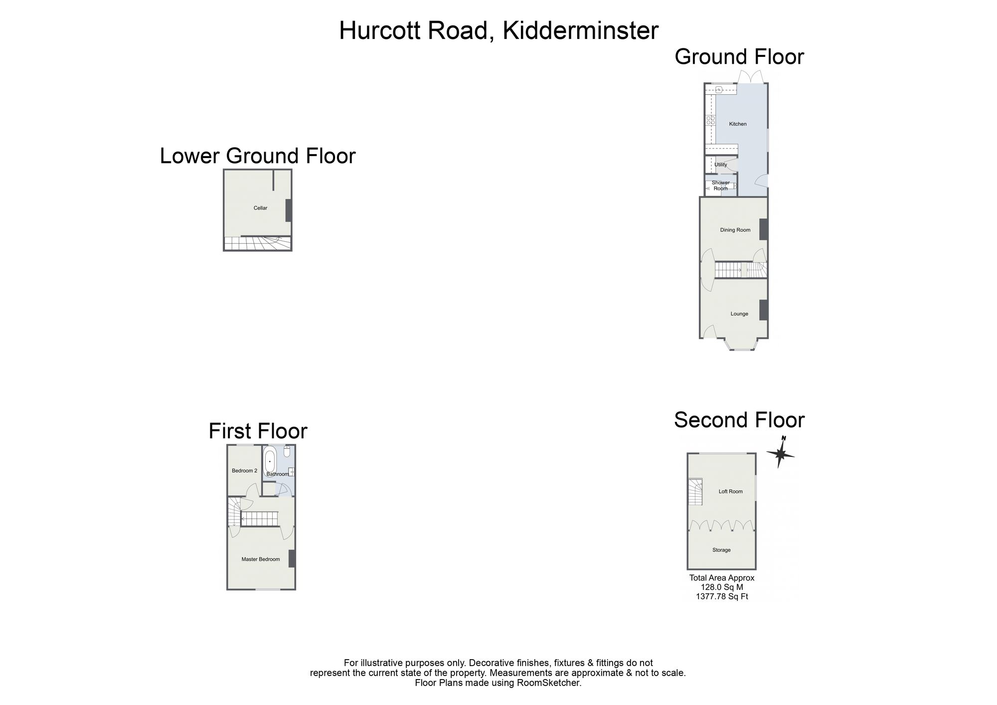 110 Hurcott Road, Kidderminster floorplan