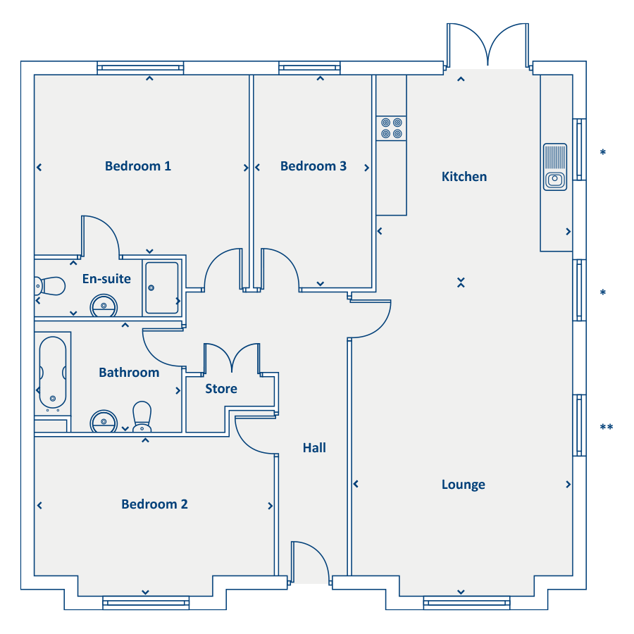 Plot 64, Church Road, Old Newton, Stowmarket floorplan