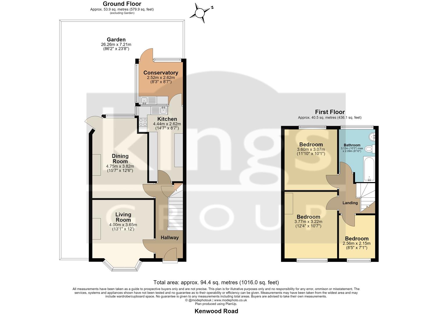 8, Kenwood Road, London floorplan