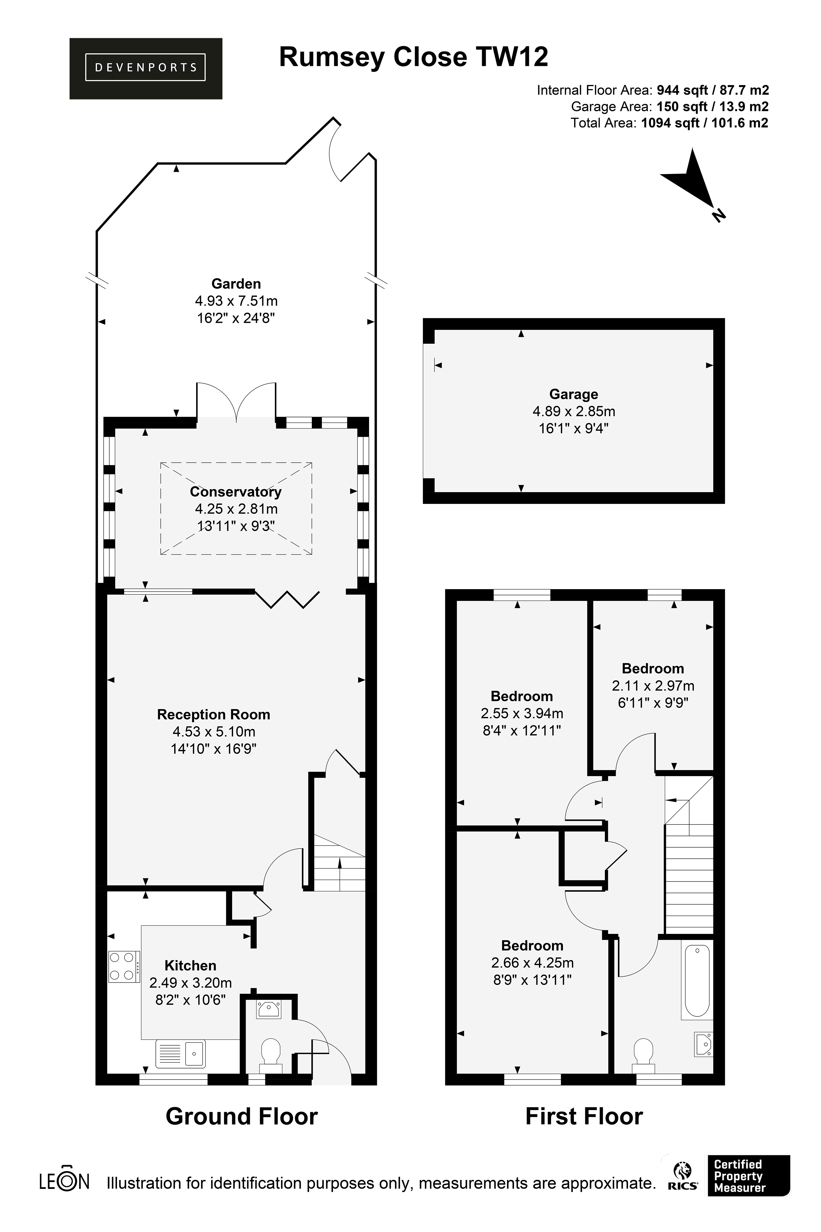 Rumsey Close, Hampton floorplan