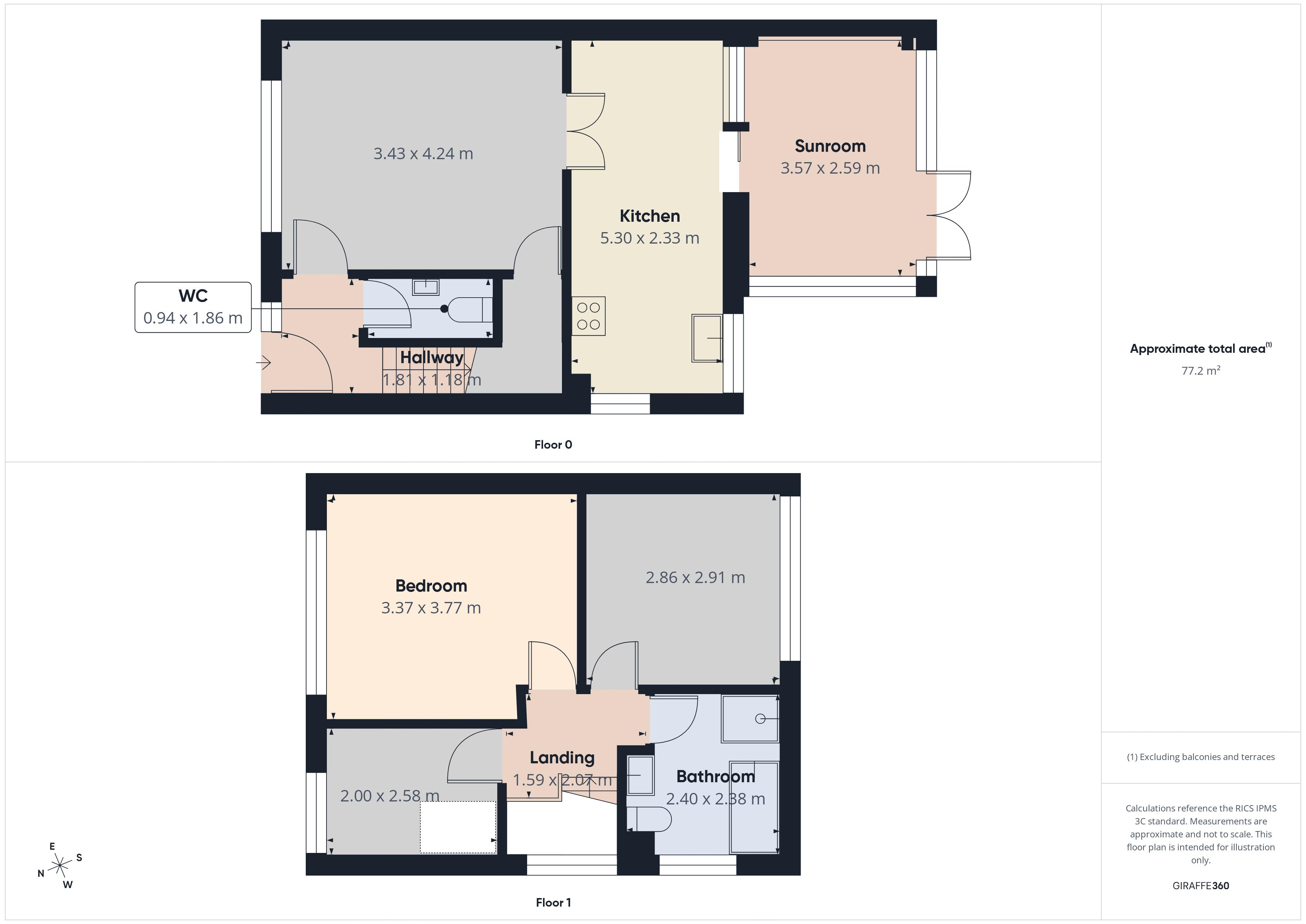 38, Harewood Road, Oldham floorplan