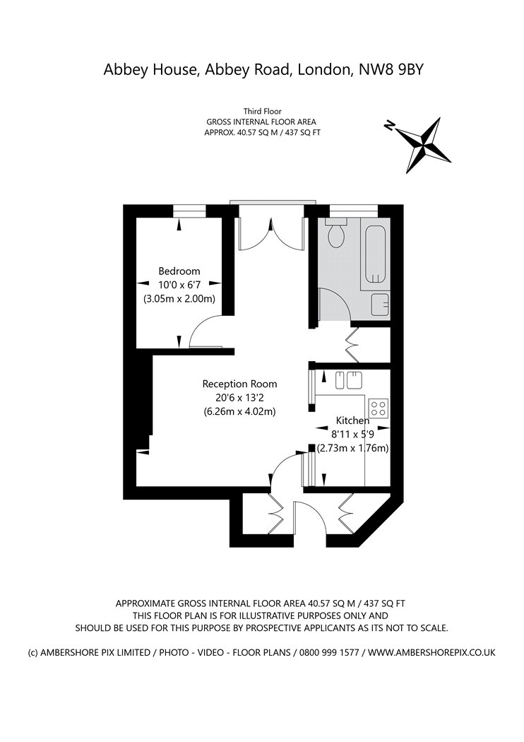 108, Abbey House, St John's Wood floorplan