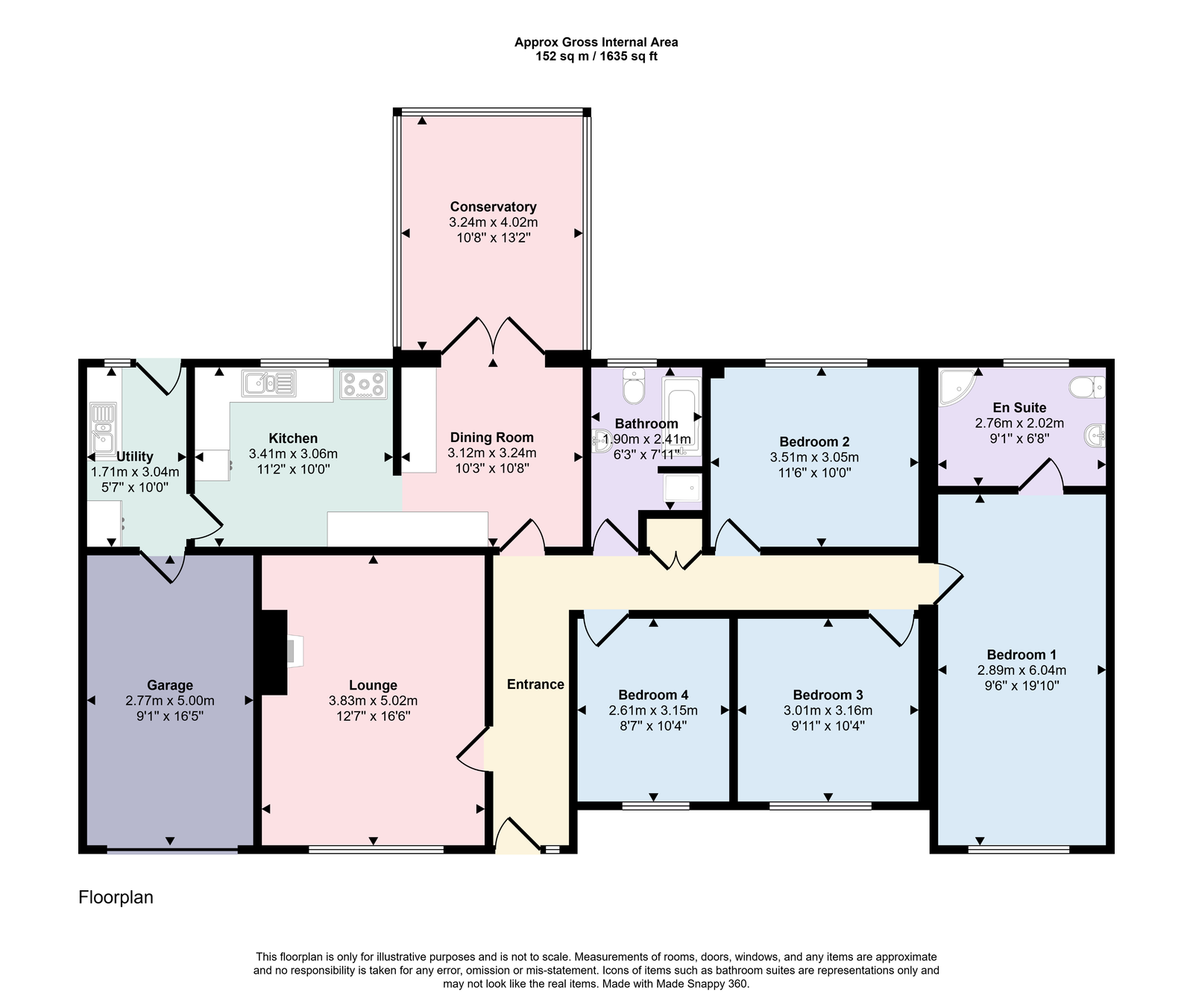 12, Queens Park, Wigton floorplan