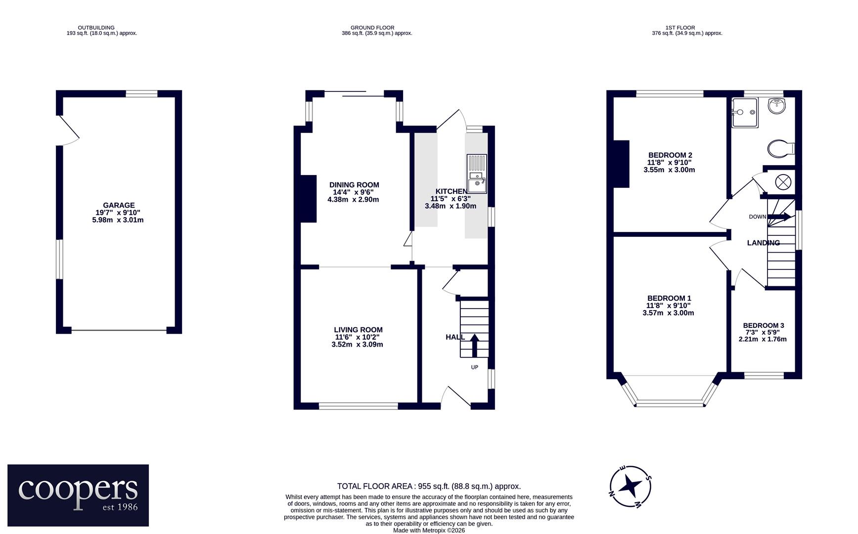 14, Strathearn Avenue, Hayes floorplan