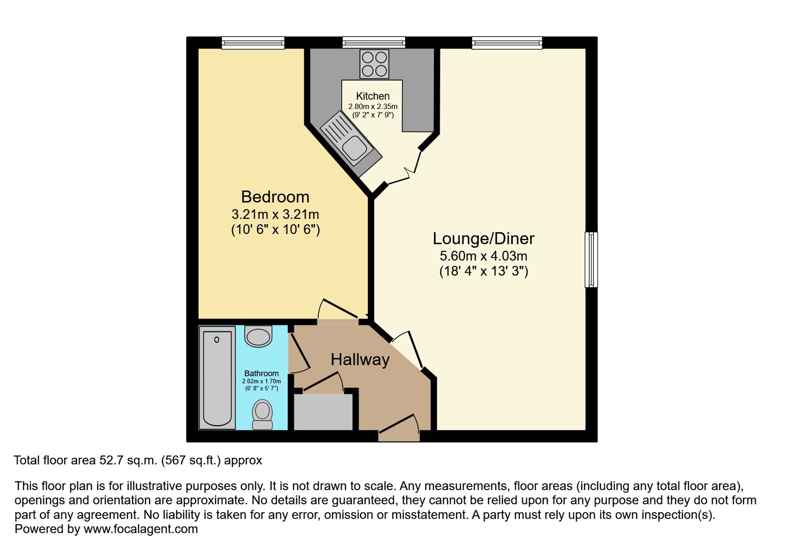 31, Dawtrey Court, Southampton floorplan