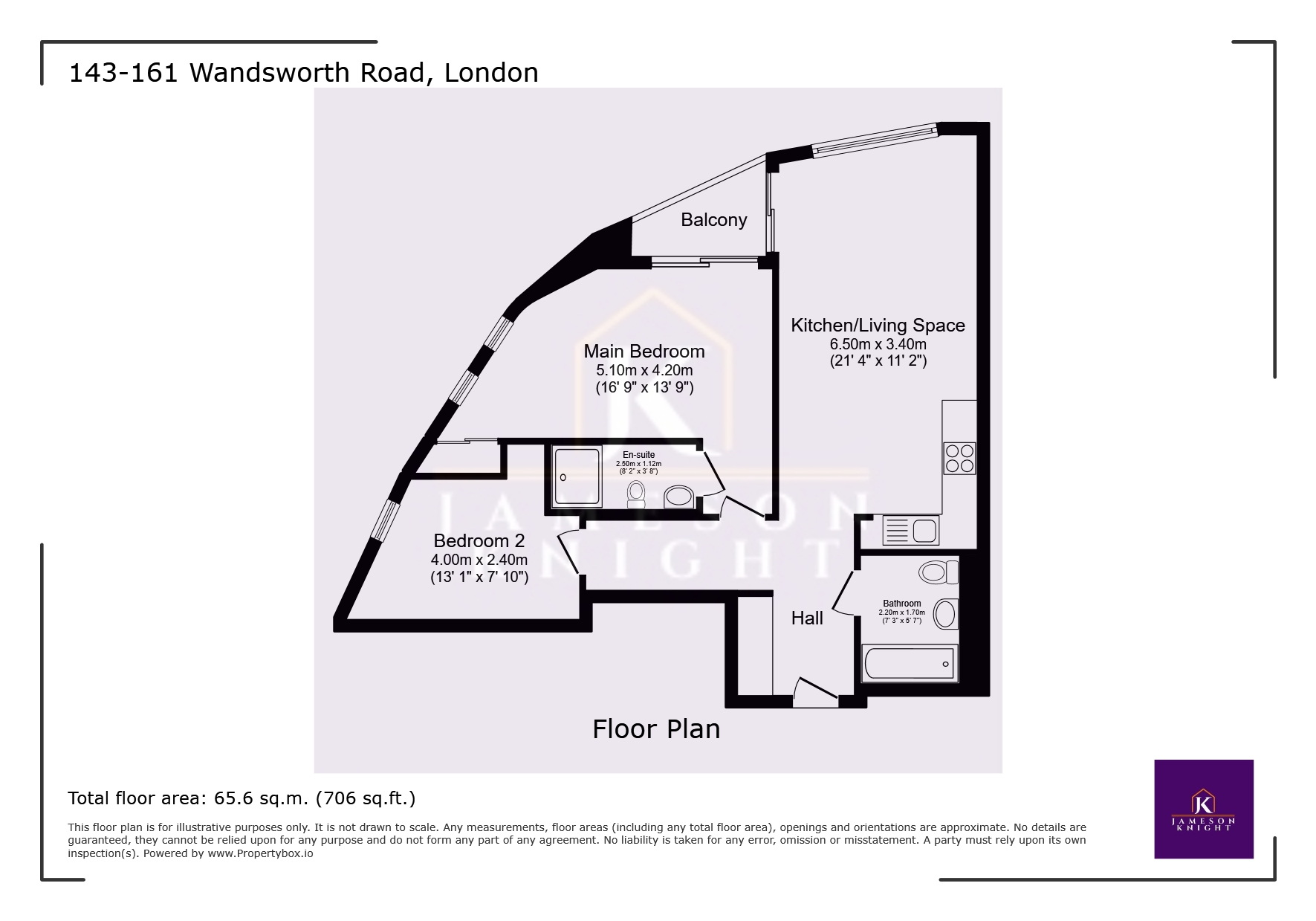 Apartment 1704 Sky Gardens 143-161, Wandsworth Road, Greater London floorplan