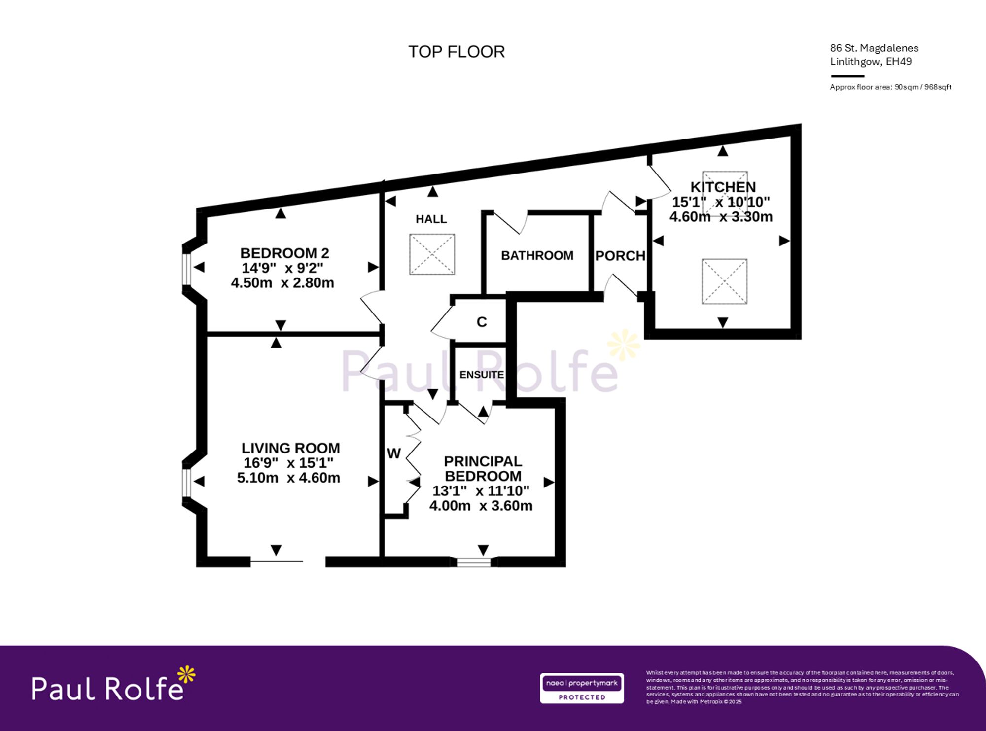 86 St. Magdalenes, Linlithgow floorplan