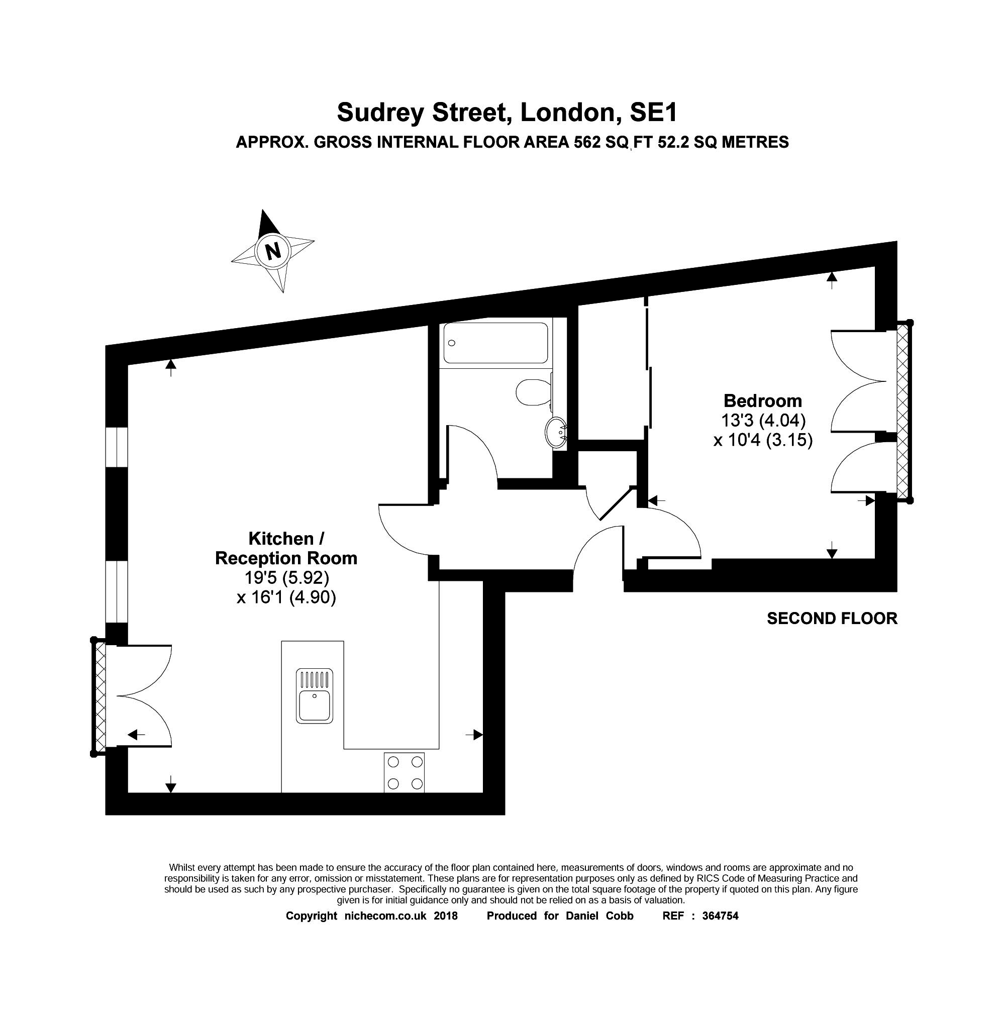 1 Bedrooms Flat for sale in Sudrey Street, London SE1