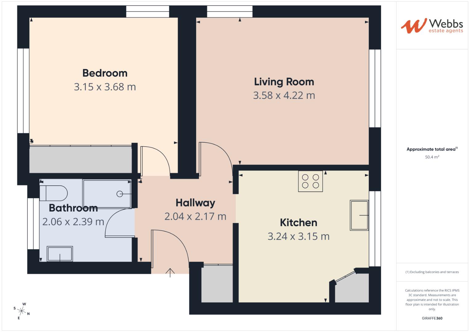 Flat 3, Westway House, Westway, Walsall floorplan