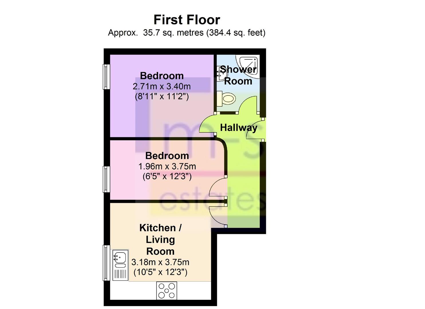 2 Bedrooms Flat to rent in Church Street, Lenton, Nottingham NG7